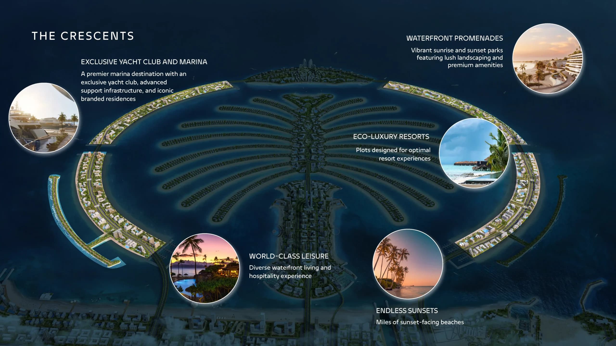 The Crescents district at Palm Jebel Ali