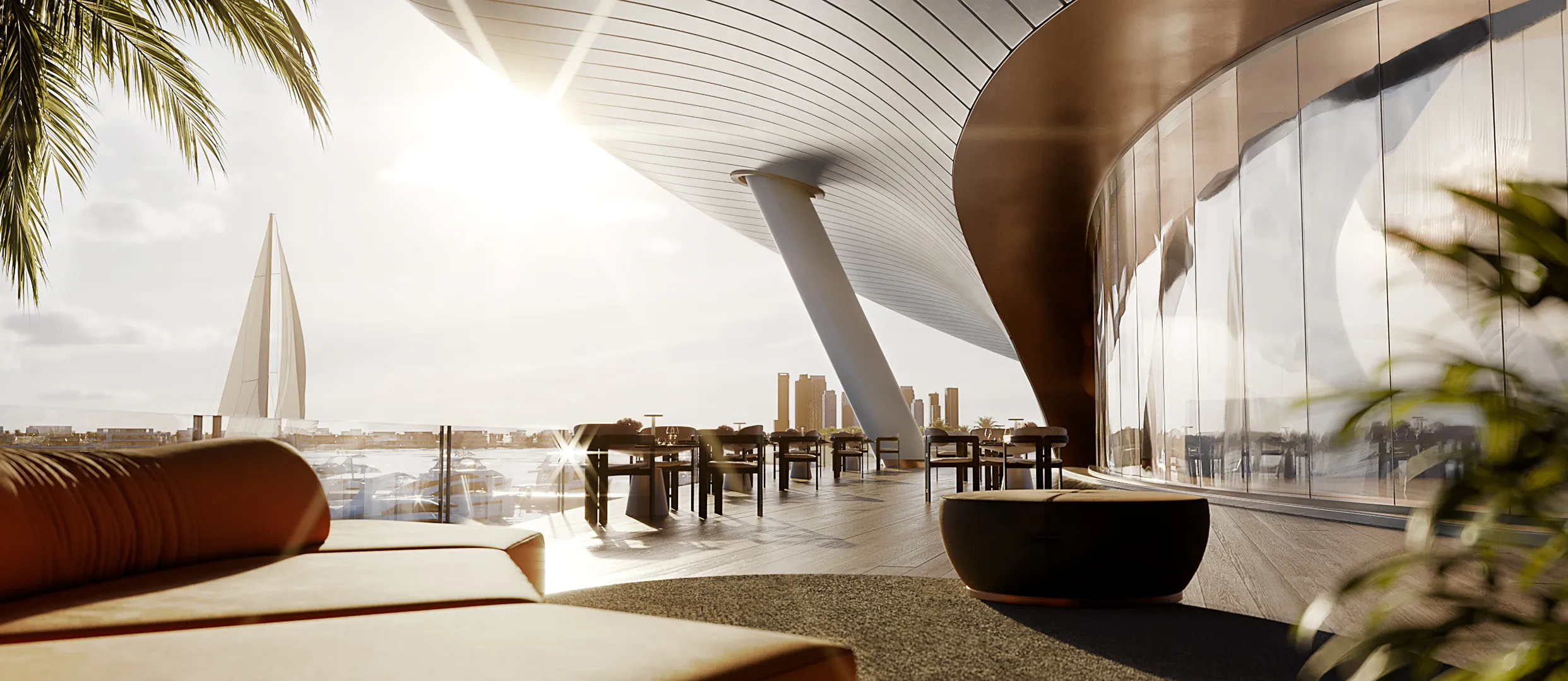 The signature yacht club at Palm Jebel Ali, Dubai